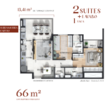 Apartamento de 66m²